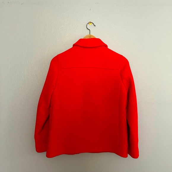 J. Crew Crewcuts Red Wool Blend Pea Coat - Picture 4 of 7